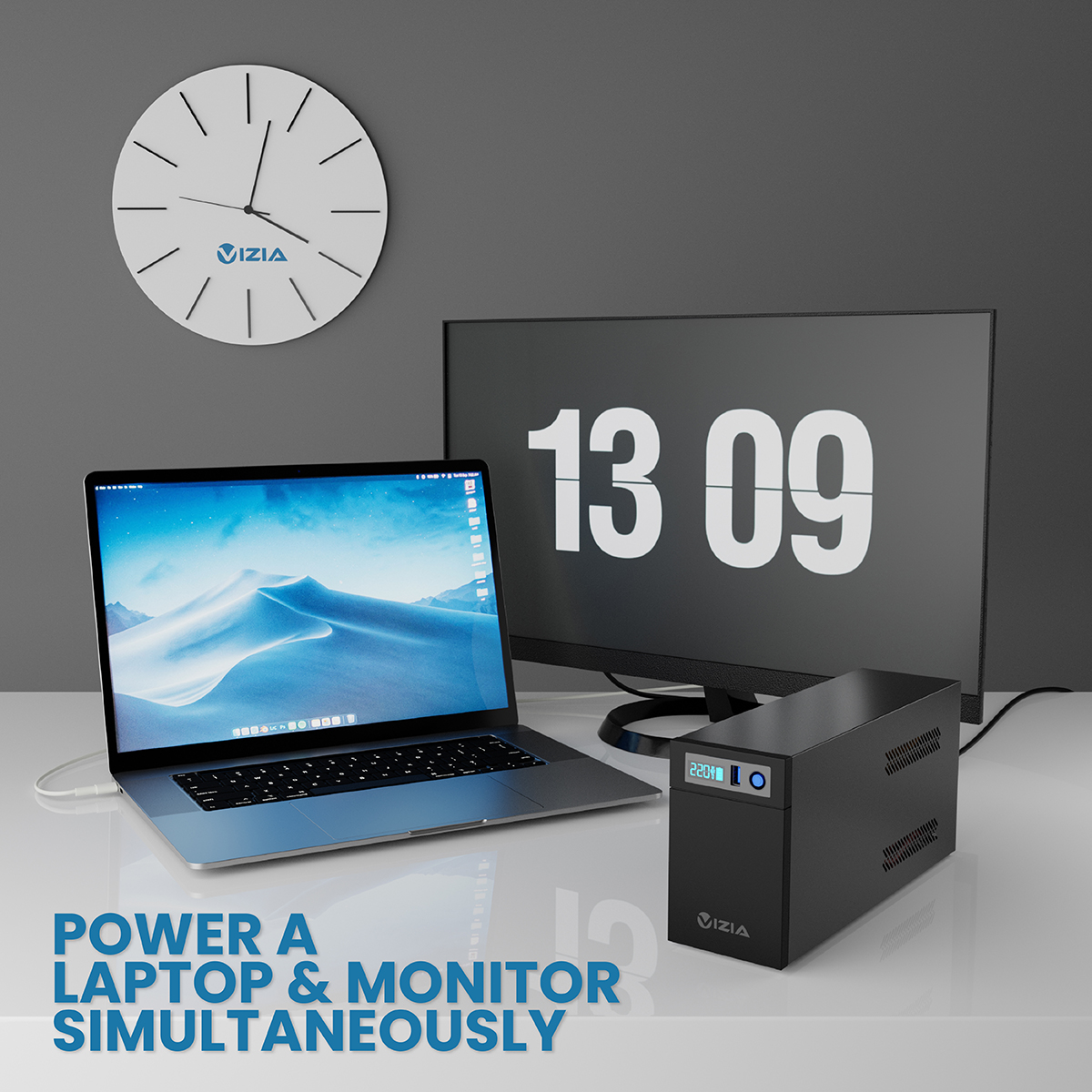 VIZIA UPS keeping a workspace running